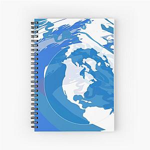 Wave to earth flows summer  Spiral Notebook