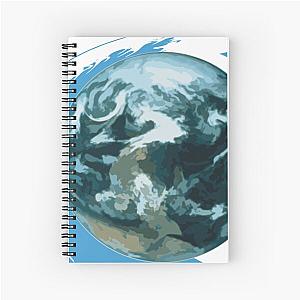 Wave to earth flows summer  Spiral Notebook