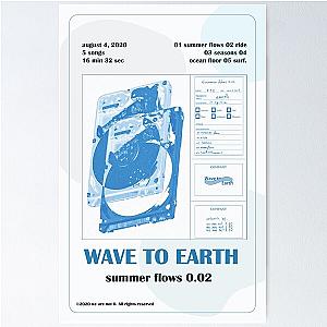 wave to earth summer flows Poster