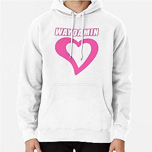 Waydamin Hoodies - Waydamin Merch Way Damin Heart Pullover Hoodie RB2109