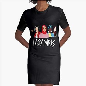 Lady Parts Ladies  Graphic T-Shirt Dress