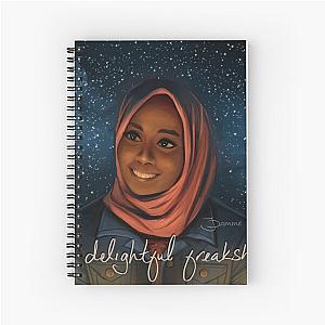 Amina from We Are Lady Parts Spiral Notebook