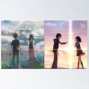 Weathering with You and Your name Poster