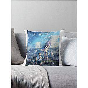 Weathering With You Poster - Tenki No Ko Anime Poster Throw Pillow