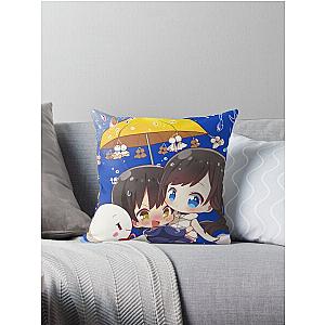 Hina Amano Weathering with You Artwork For Wibu Throw Pillow