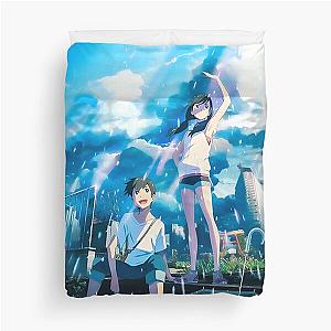 Weathering With You Poster Duvet Cover