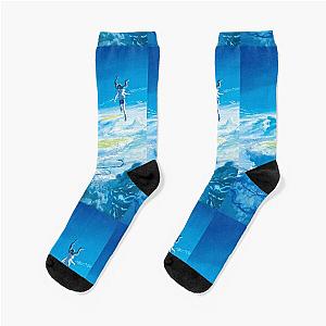 Blue Sky Weathering With You Tenki No Ko  Socks