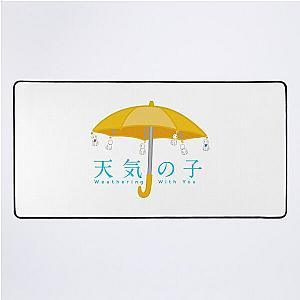 Weathering with you umbrella Desk Mat