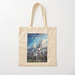 Weathering With You Poster - Tenki No Ko Anime Poster Cotton Tote Bag