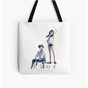 Weathering With You - logo All Over Print Tote Bag