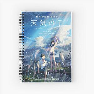 Weathering With You Poster - Tenki No Ko Anime Poster Spiral Notebook