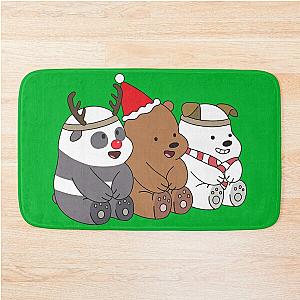 We Bare Bears Xmas Bath Mat