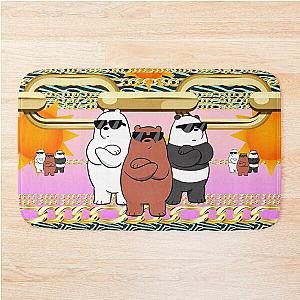 Cool friends we bare bears, officially licensed fan art Bath Mat