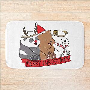 We Bare Bears Xmas Bath Mat