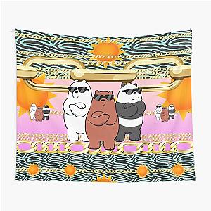 Cool friends we bare bears, officially licensed fan art Tapestry