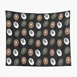 We Bare Bears - Paws Pattern Tapestry