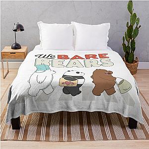 We Bare Bears logo Throw Blanket