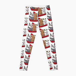 We Bare Bears Xmas Leggings