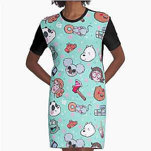 We Bare Bears Friends Graphic T-Shirt Dress