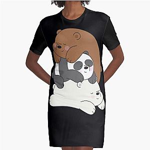 We Bare Bears Graphic T-Shirt Dress