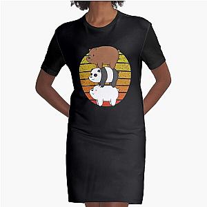 We Bare Bears Graphic T-Shirt Dress