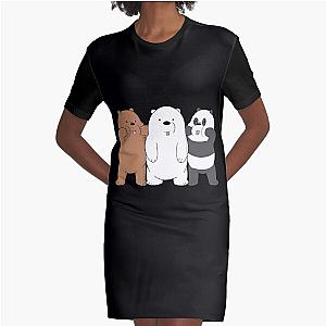 We Bare Bears Panels  Graphic T-Shirt Dress