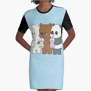 We Bare Bears Graphic T-Shirt Dress