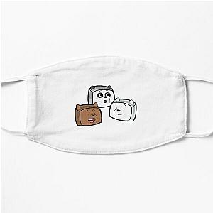 Panda, Ice Bear -amp- Grizzly - We Bare Bears Boxheadz Flat Mask