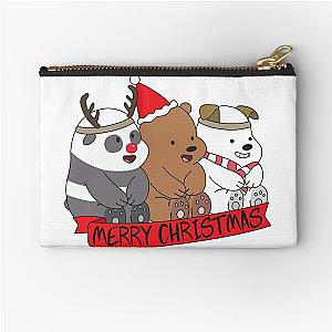 We Bare Bears Xmas Zipper Pouch