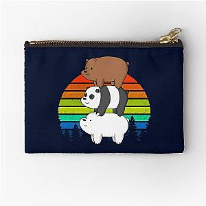 Retro We Bare Bears Zipper Pouch