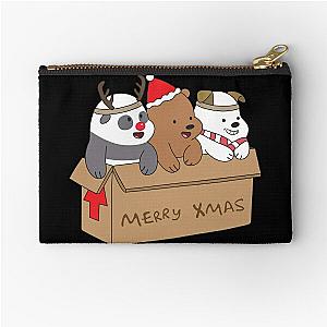 We Bare Bears Xmas Zipper Pouch