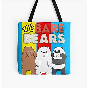 We Bare Bears Panels  All Over Print Tote Bag