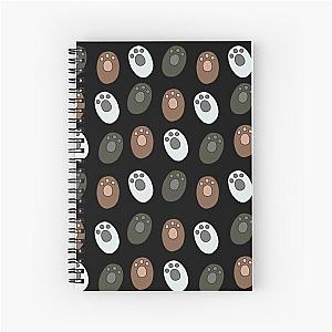 We Bare Bears - Paws Pattern Spiral Notebook