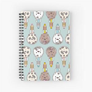 The Bear Bubble Tea, We Bare Bears Fan Art  Spiral Notebook