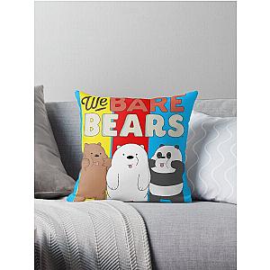 We Bare Bears Panels  Throw Pillow