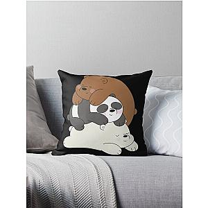 We Bare Bears Throw Pillow