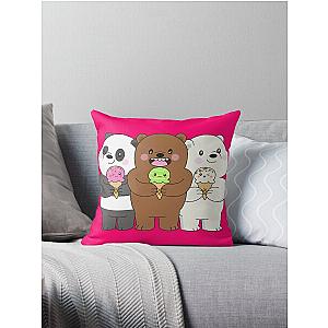 We Bare Bears Throw Pillow