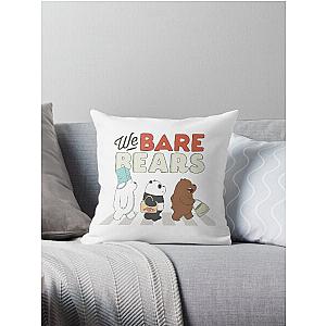 We Bare Bears logo Throw Pillow