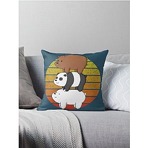 We Bare Bears Throw Pillow