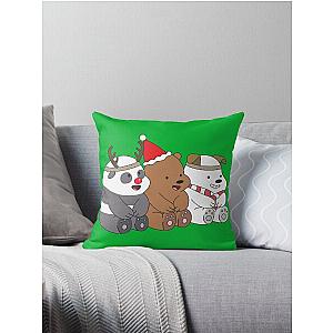 We Bare Bears Xmas Throw Pillow