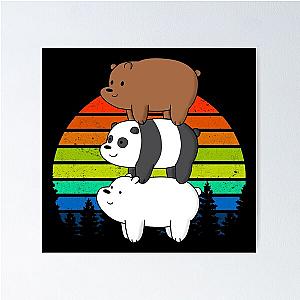 Retro We Bare Bears Poster