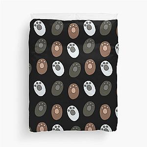 We Bare Bears - Paws Pattern Duvet Cover