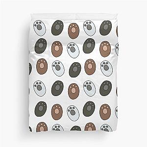 We Bare Bears - Paws Pattern Duvet Cover