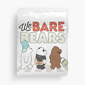 We Bare Bears logo Duvet Cover