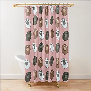 We Bare Bears - Paws Pattern Shower Curtain