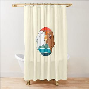 We Bare Bears Ice Bear & Grizzly Bear Shower Curtain