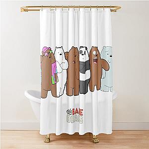 Best We Bare Bears Grizzly Panda Ice Bear  Shower Curtain