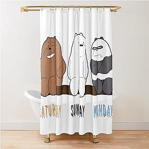 Best We Bare Bears Grizzly Panda Ice Bear  Shower Curtain