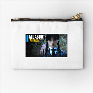 Wednesday Always Wednesday Addams Wednesday Zipper Pouches