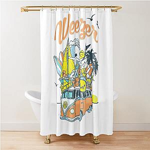 "Blending Beats: weezer The Rise of Pop-Country Bands" Shower Curtain